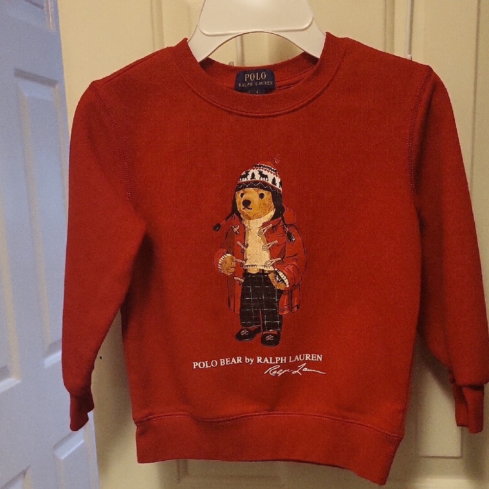Polo by Ralph Lauren Red Bear Graphic Sweatshirt